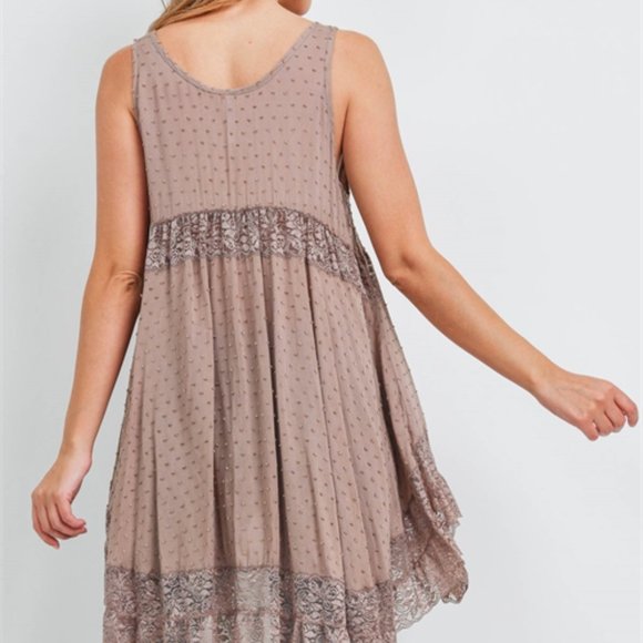 Mocha Detailed Boho tunic top - Picture 5 of 14